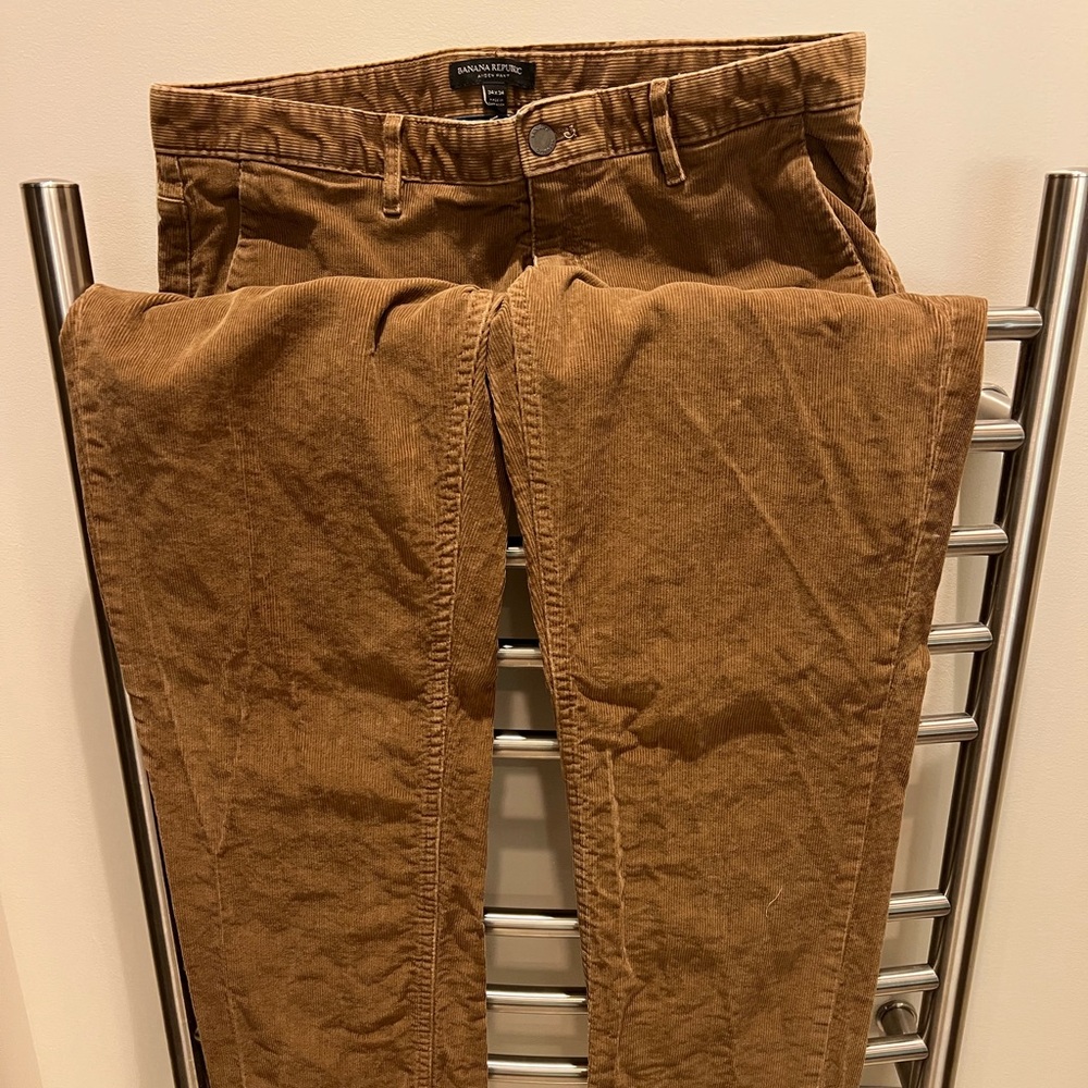 Mens corduroy banana republic pants 34x34